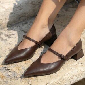 M.Gemi Mary Jane, Chocolate Brown, size 38 (7.5)